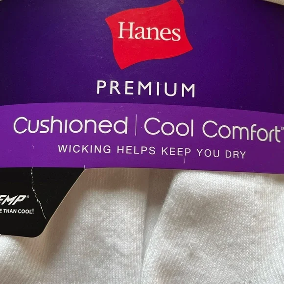 NWT~Hanes Premium Ankle Socks - Picture 3 of 14